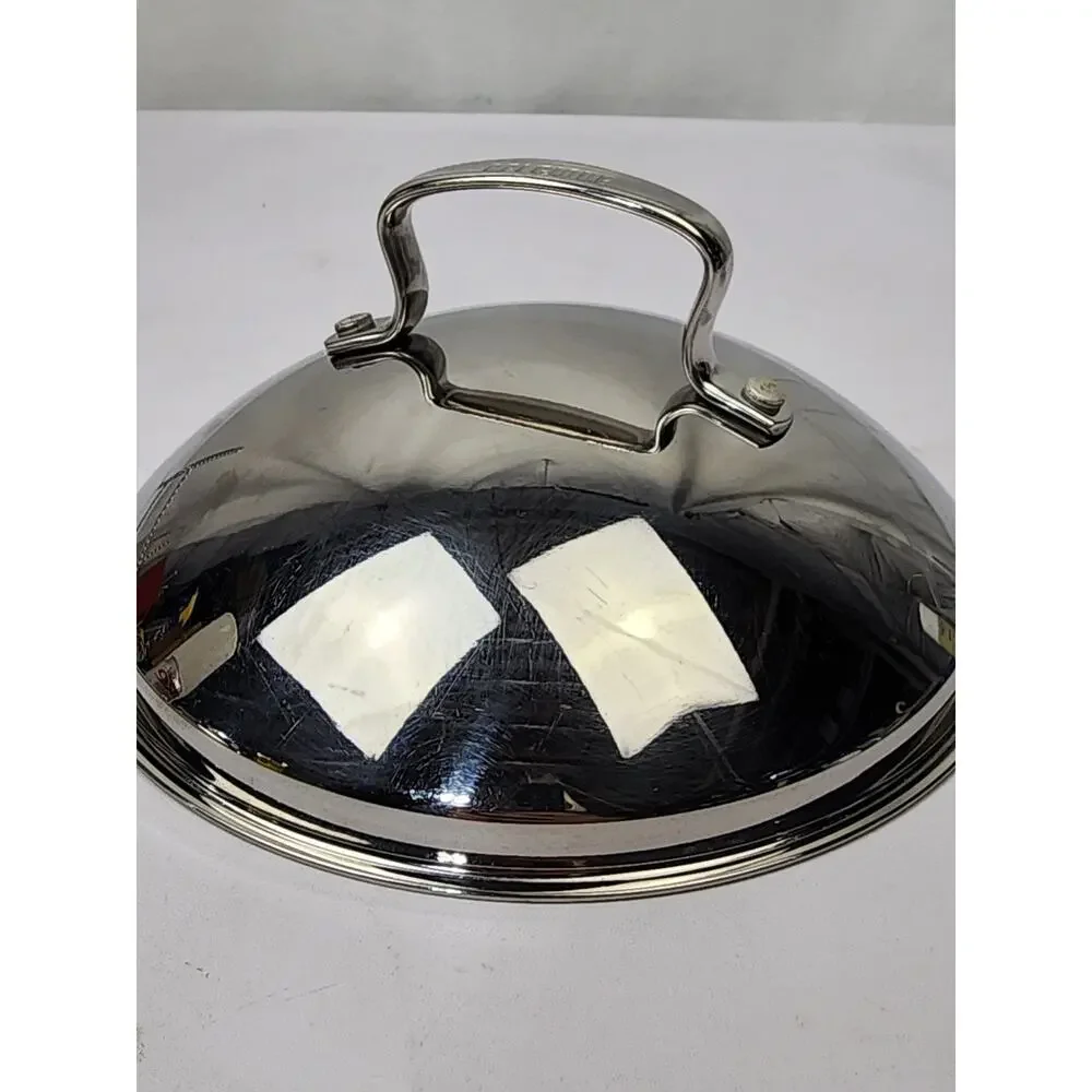 Belgique Stainless Steel Domed Replacement Lid (Only) Vented w Handle 7